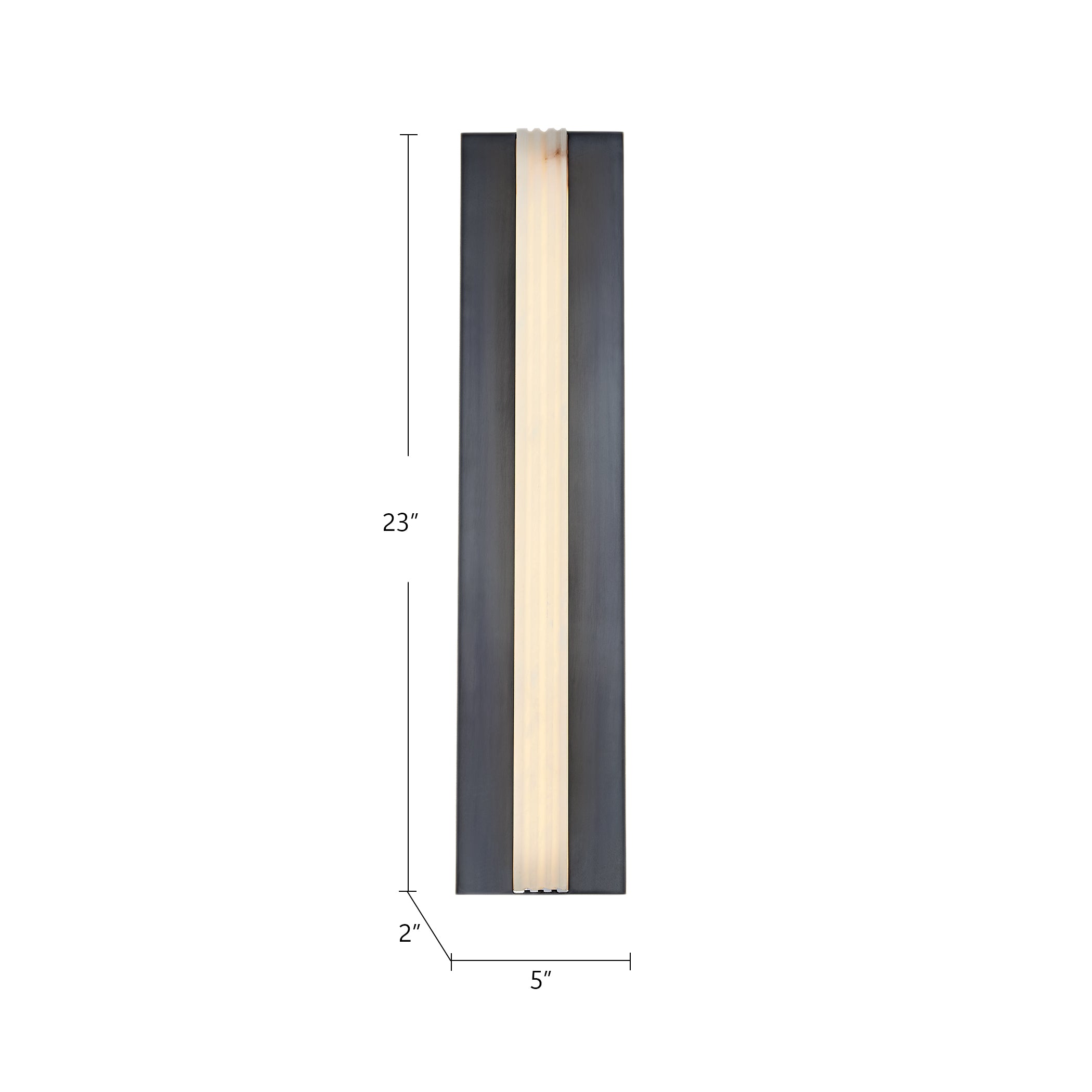 Kismet 23-in Steel Vanity Light