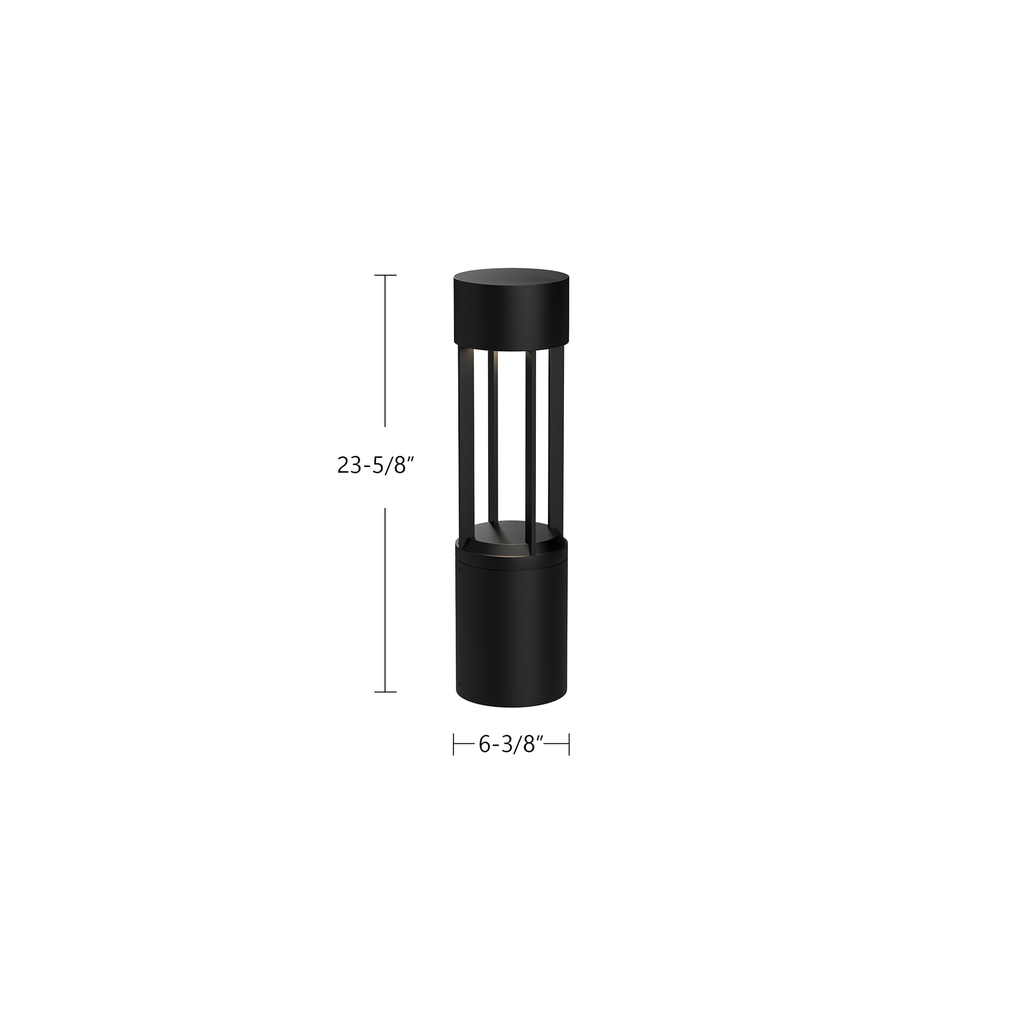 Knox 24-in Aluminum Exterior Bollard Light