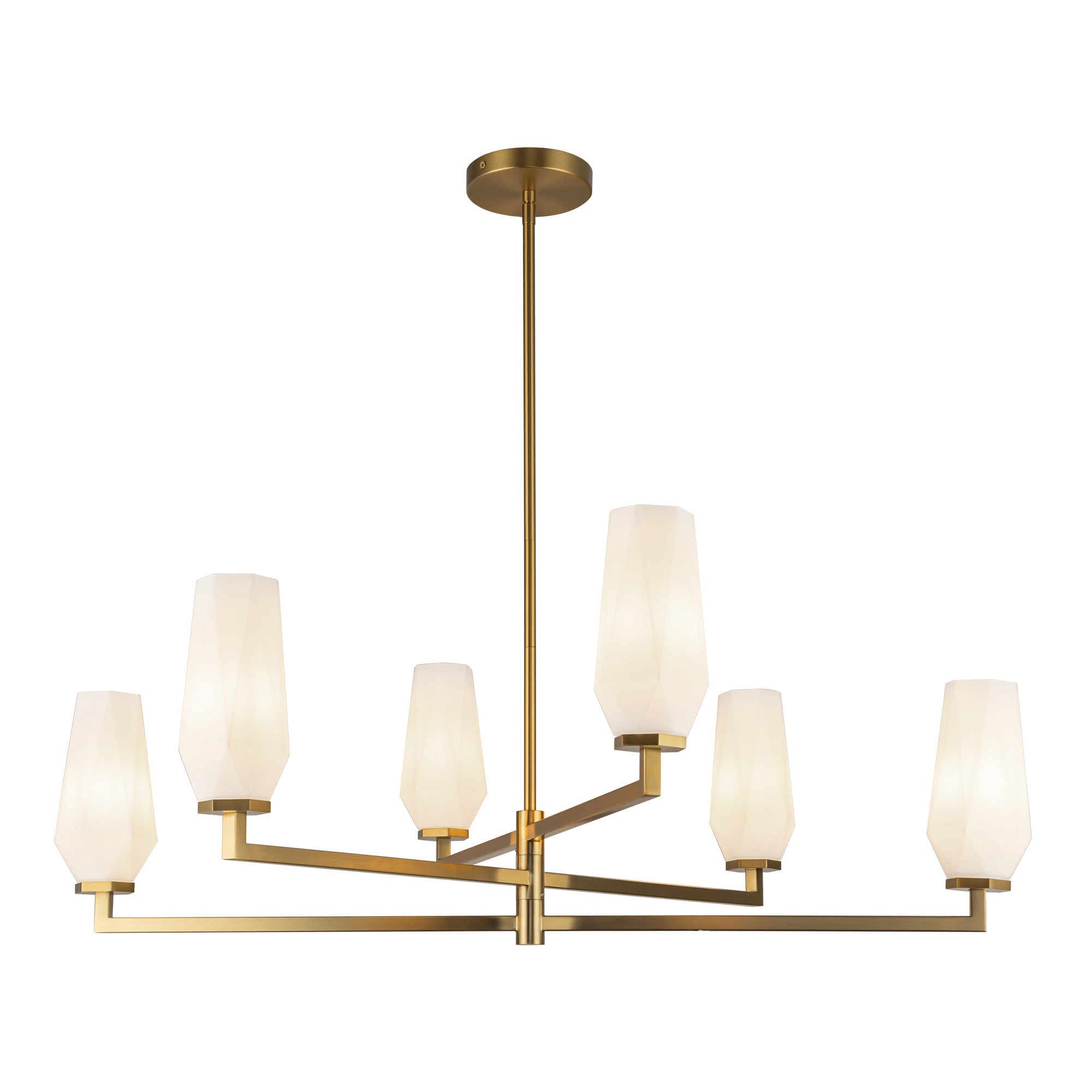 Krysta 35-in Steel Chandelier