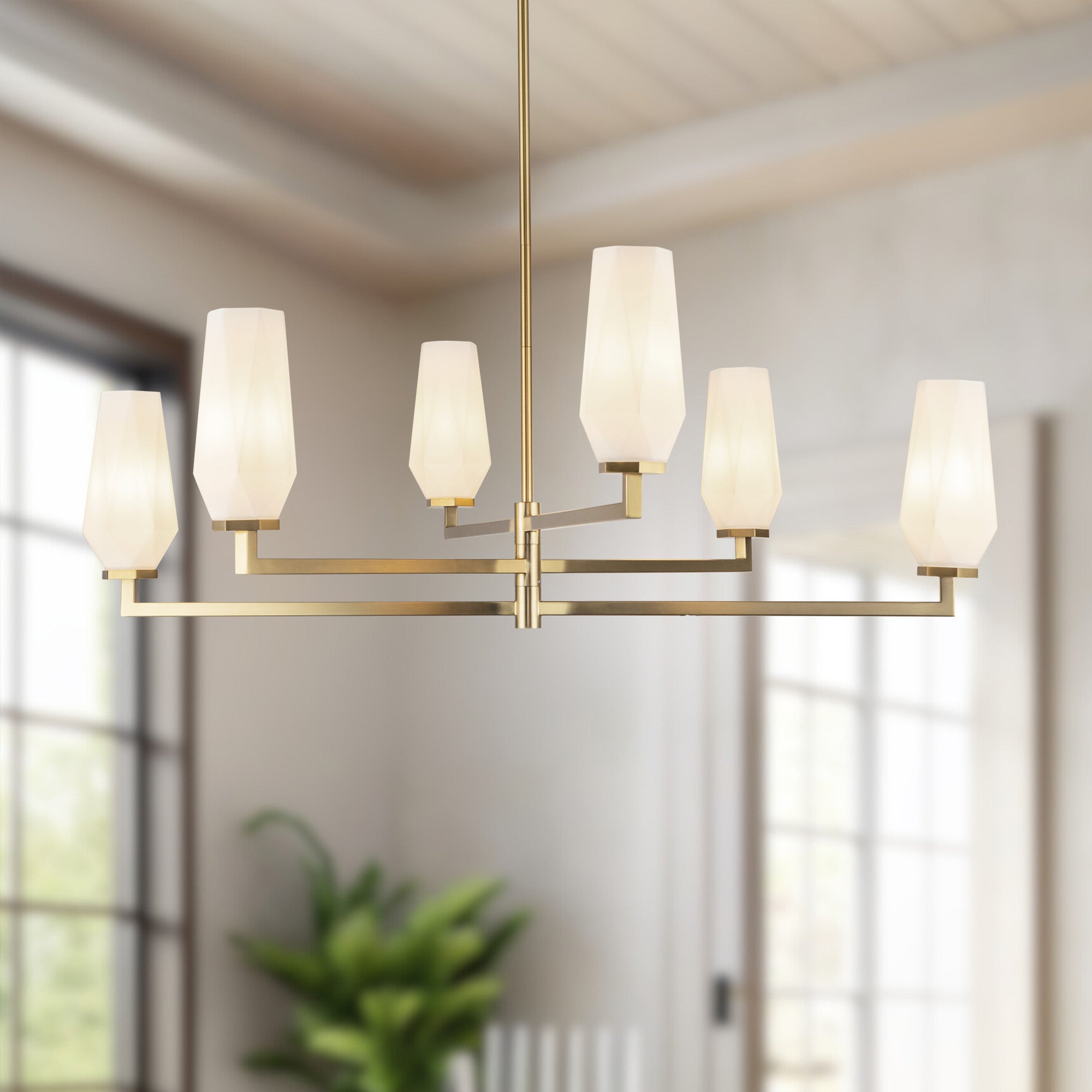 Krysta 35-in Steel Chandelier