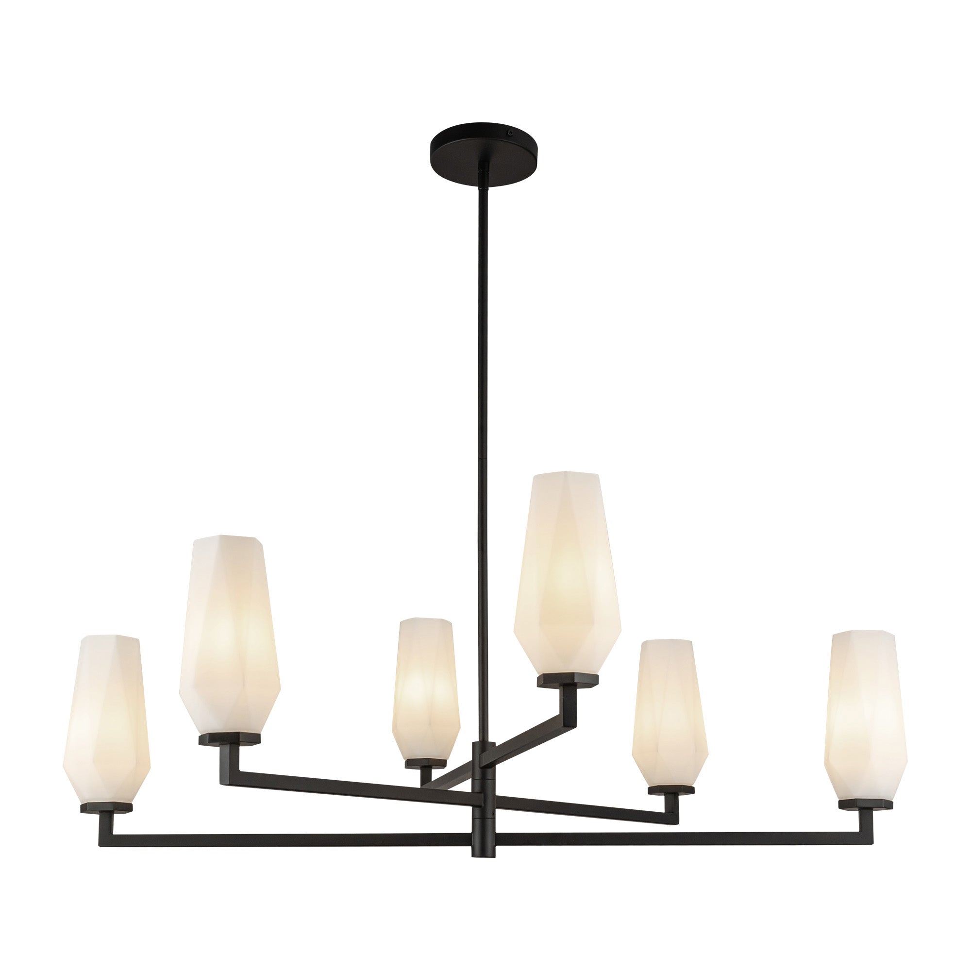 Krysta 35-in Steel Chandelier