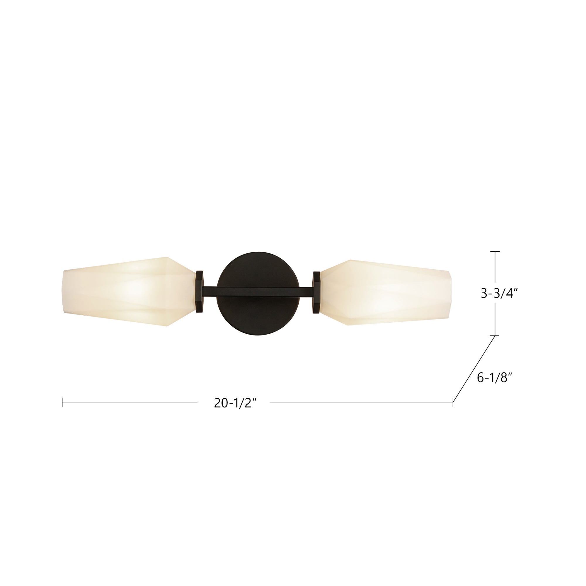 Krysta 20-in Steel Vanity Light
