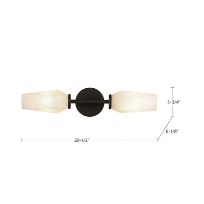 Krysta 20-in Steel Vanity Light