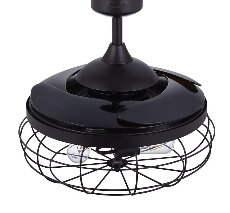 Industri 48 Inch 3 Light Bronze Ceiling Fan with Retractable Blades