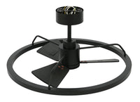 28 Inch 1 Light LED DC Black Fan with Remote