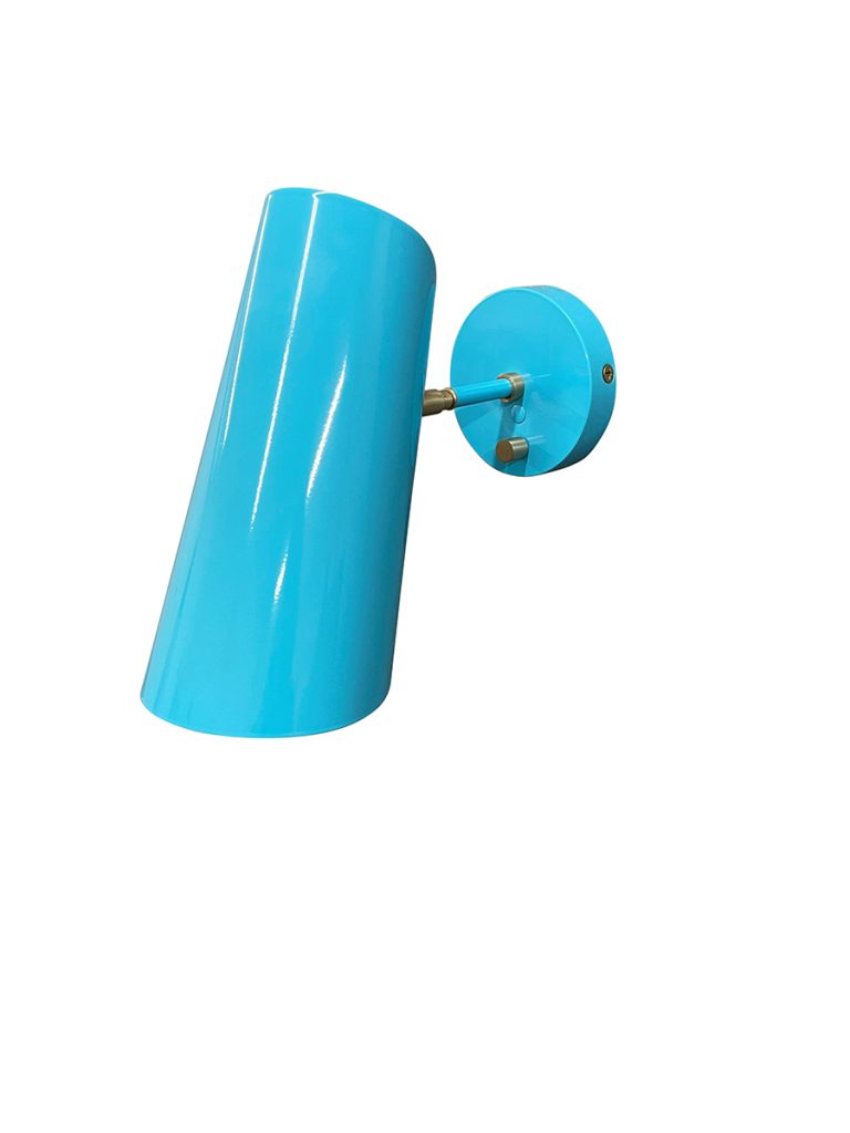 9-inch Logan Azure Satin Brass Wall Sconce