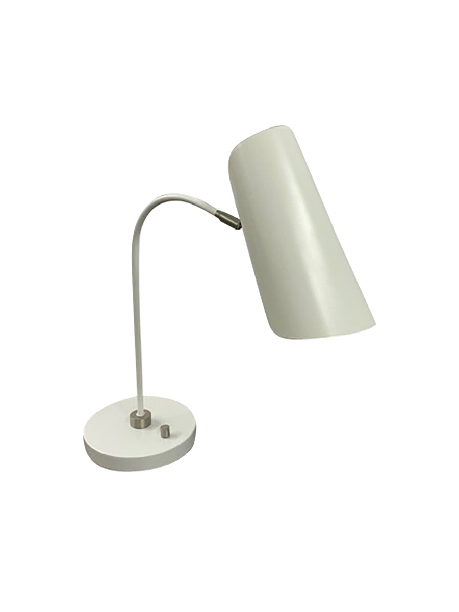 23-inch Logan White Satin Nickel Table Lamp