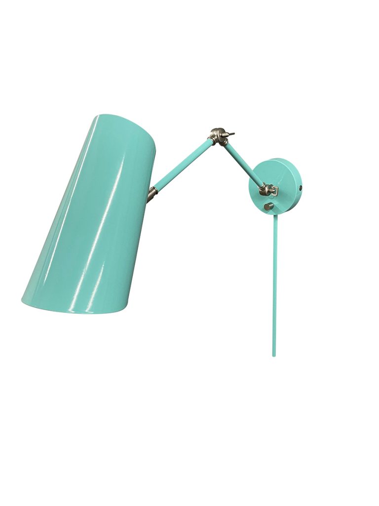 5.5-inch Logan Orchid Satin Brass Wall Swing Lamp