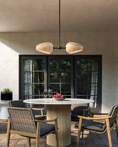 Lanai 2 Head Steel Pendant