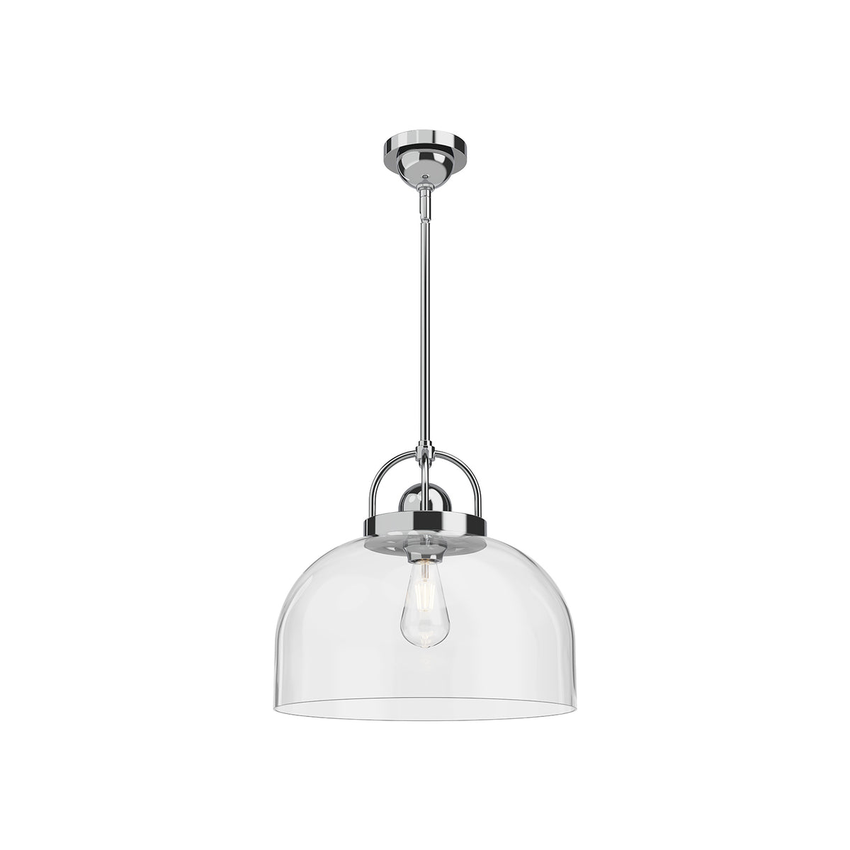 Lancaster 15-in Steel Pendant
