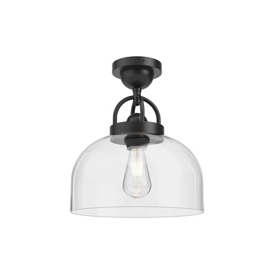 Lancaster 12-in Steel Semi-Flush Mount