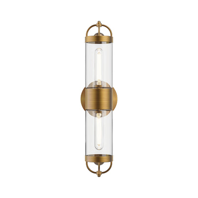Lancaster 5-in 2 Lights Steel Vanity Light