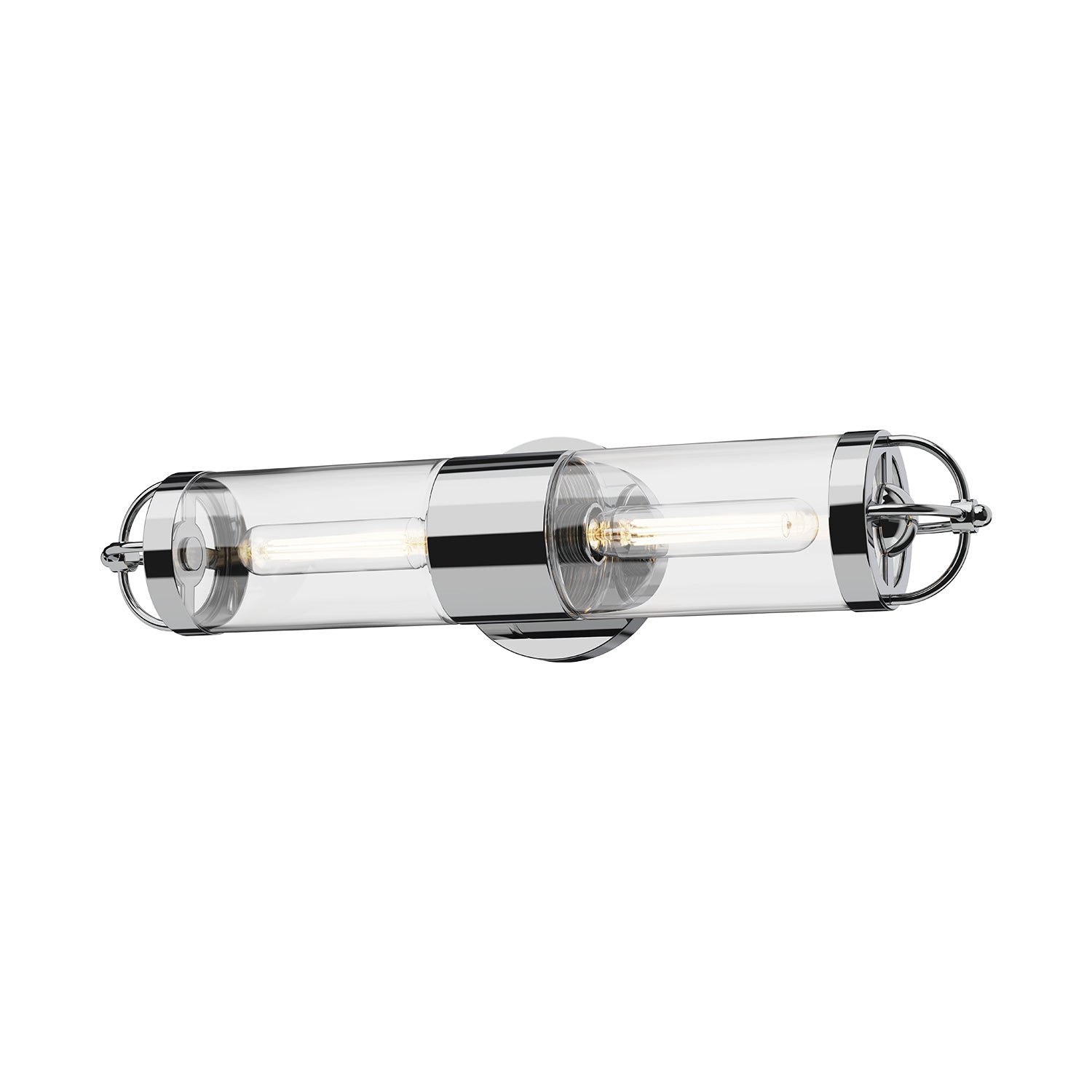 Lancaster 5-in 2 Lights Steel Vanity Light