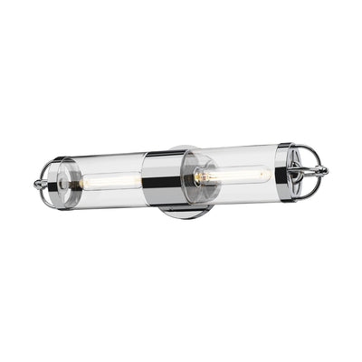 Lancaster 5-in 2 Lights Steel Vanity Light