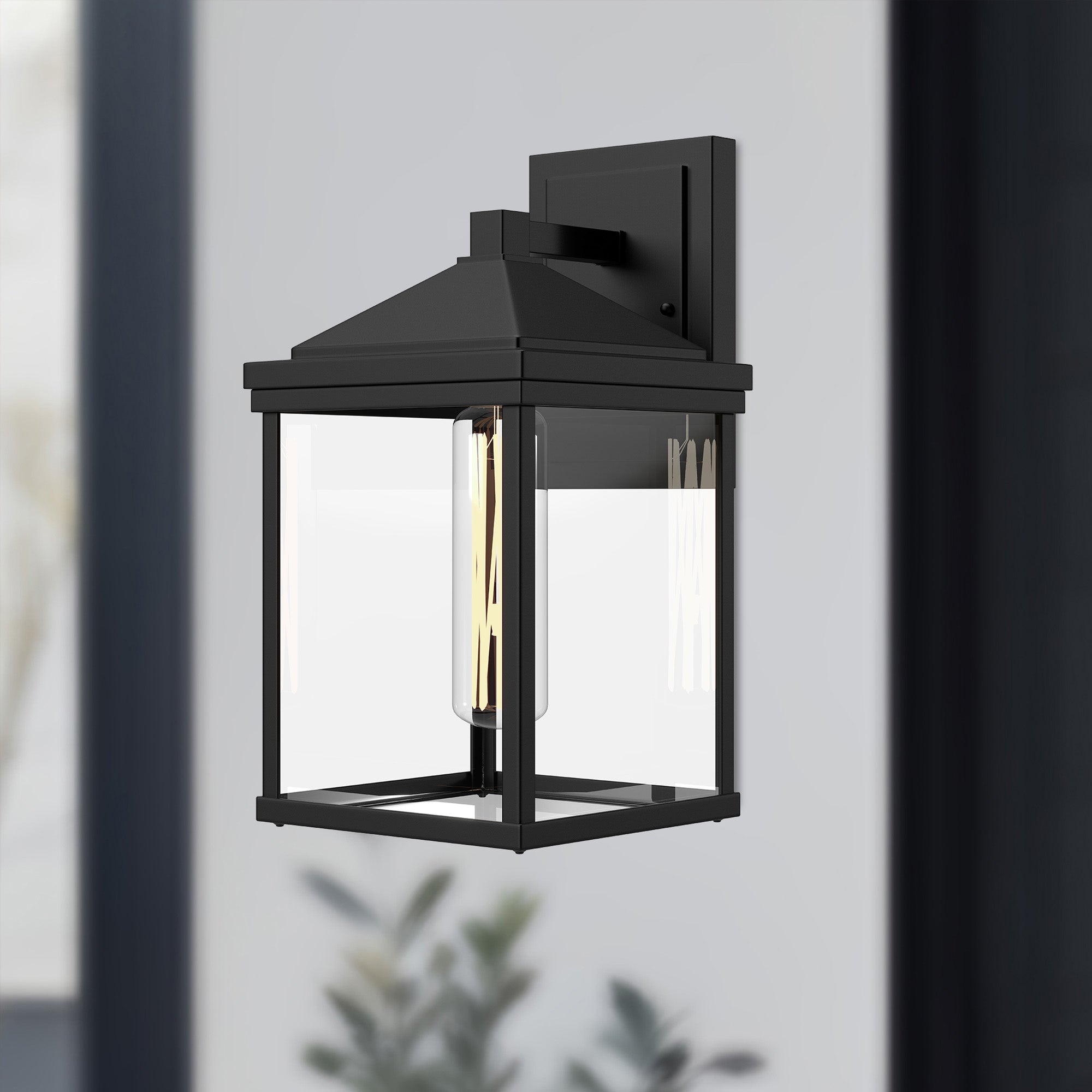 Larchmont 6-in Steel Outdoor Wall Sconce