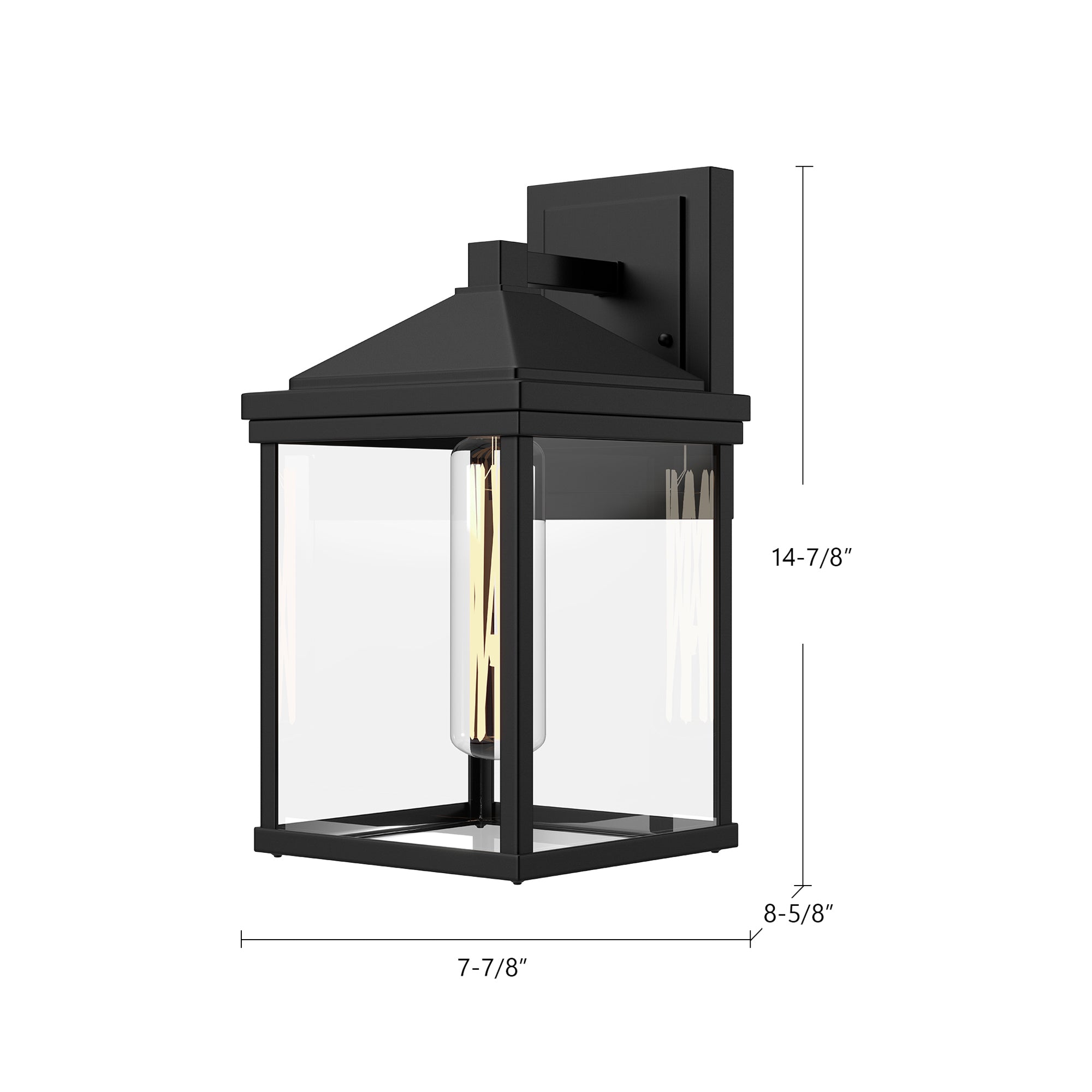 Larchmont 6-in Steel Outdoor Wall Sconce