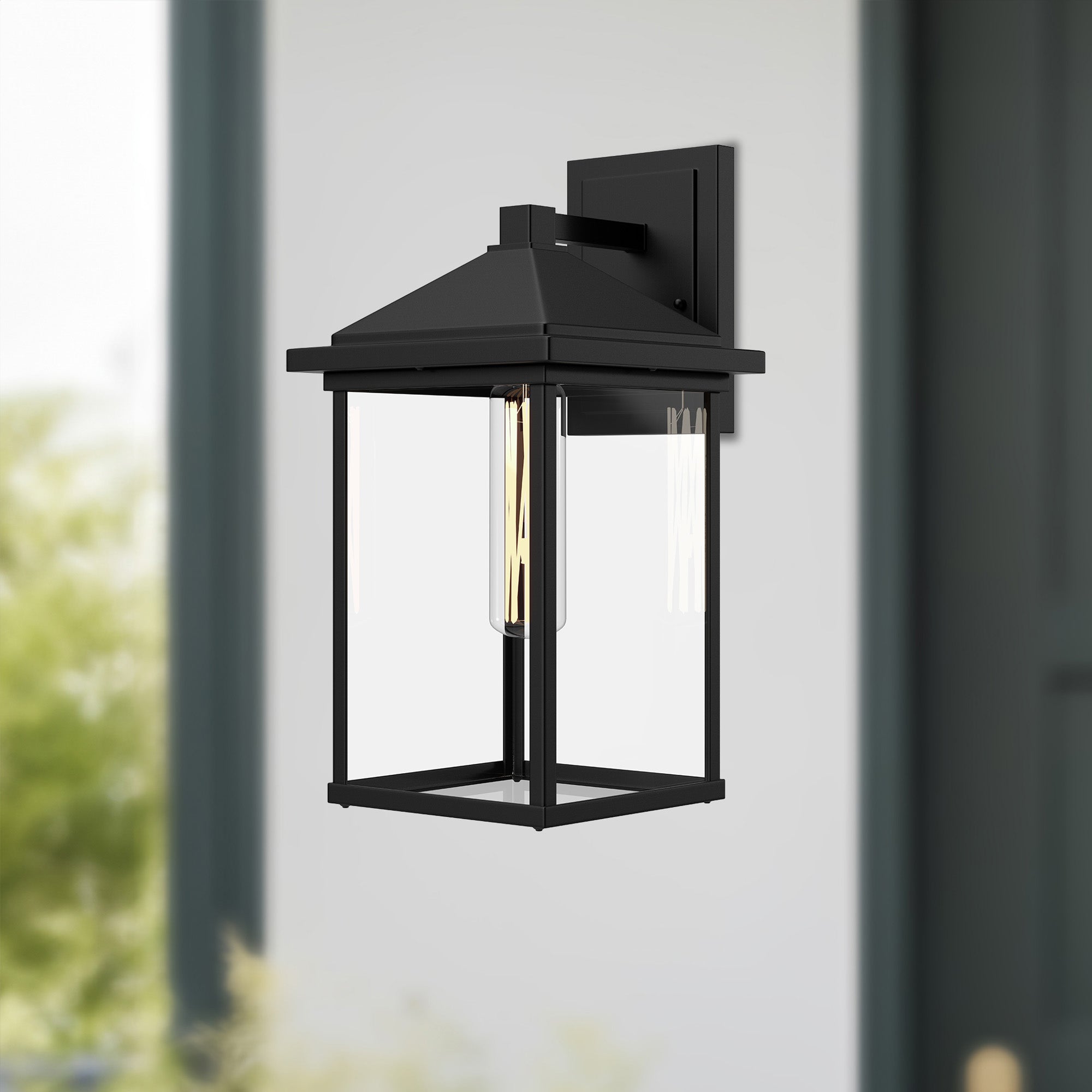 Larchmont 9-in Steel Outdoor Wall Sconce