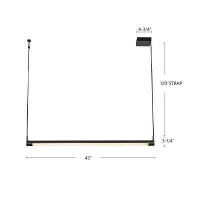Laurence 41-in Steel Linear Pendant