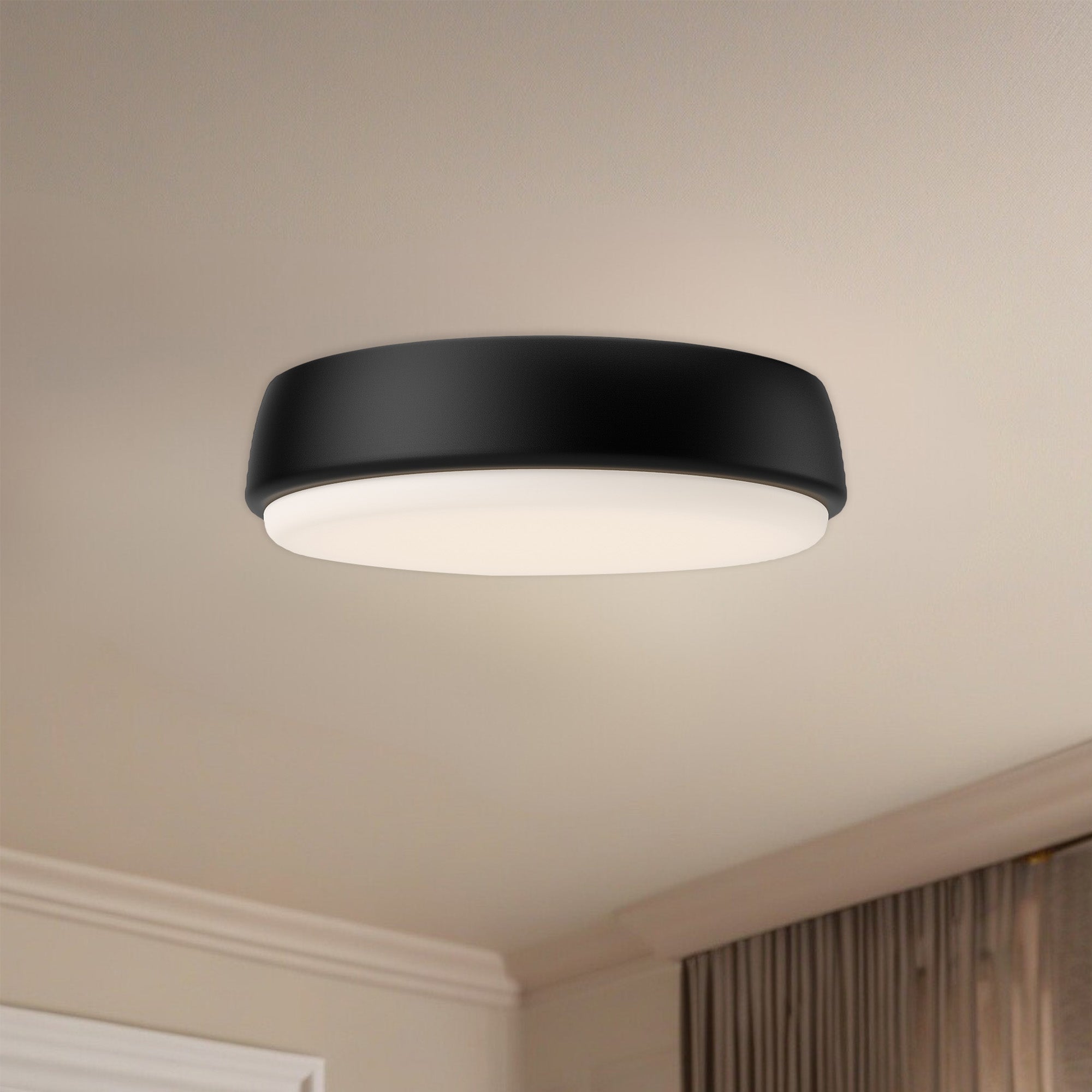 Laval 9-in Aluminum Flush Mount