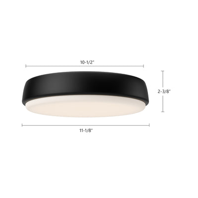 Laval 11-in Aluminum Flush Mount