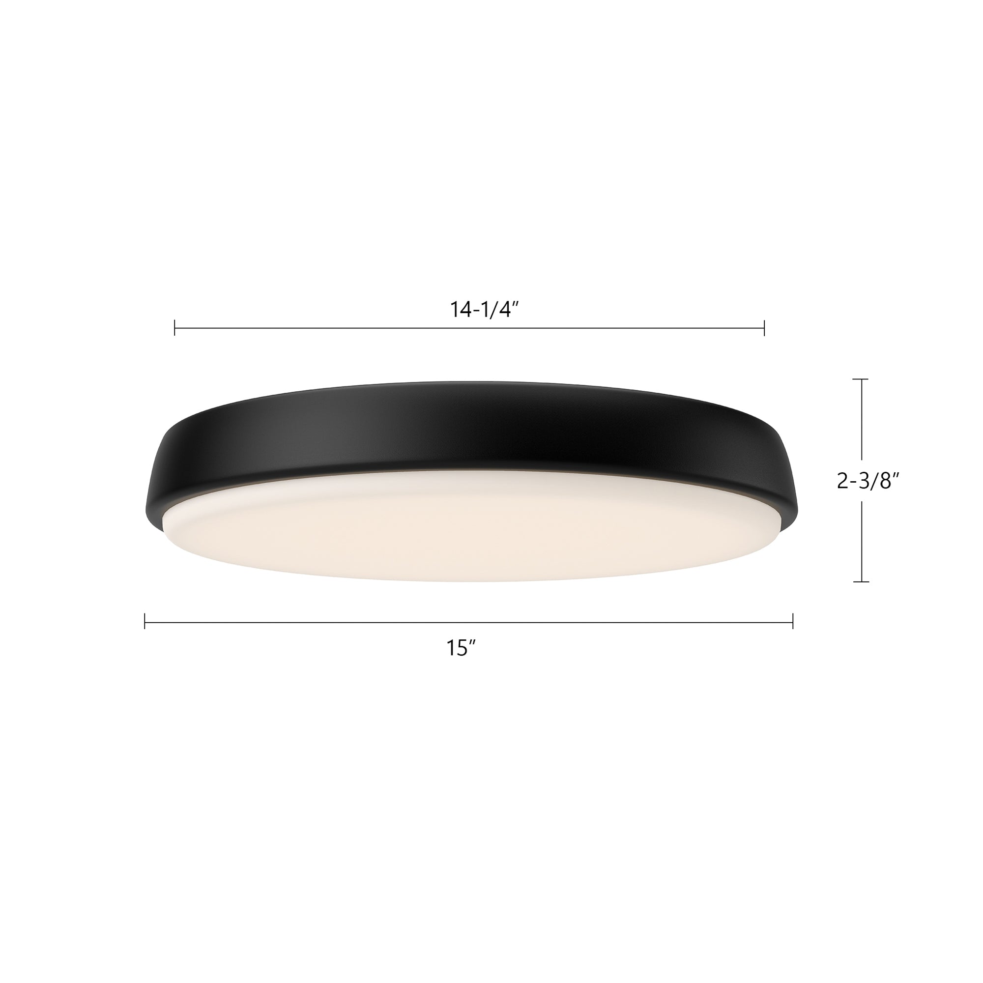 Laval 15-in Aluminum Flush Mount