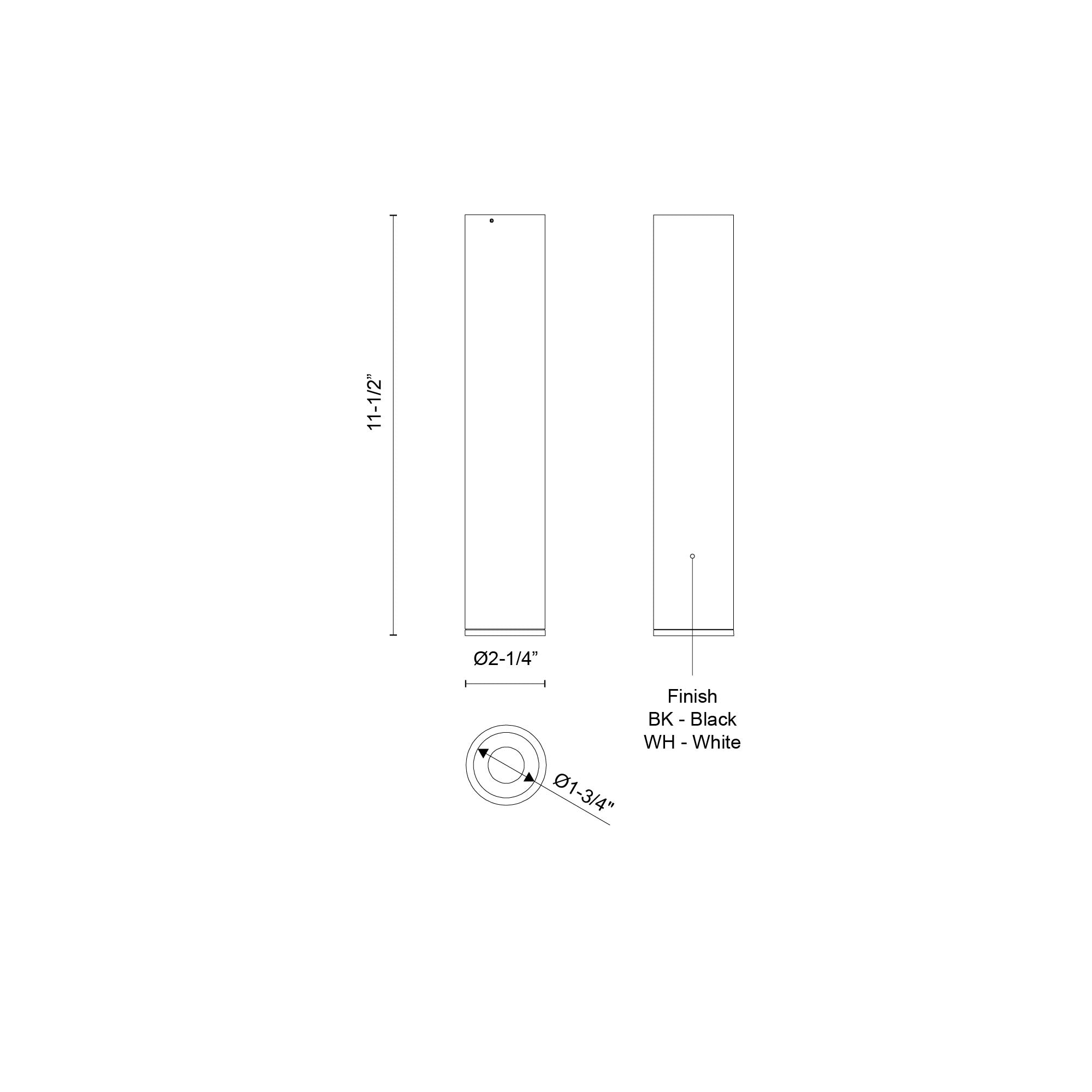 Lorna 11-in (2-in Dia.) Aluminum Flush Mount
