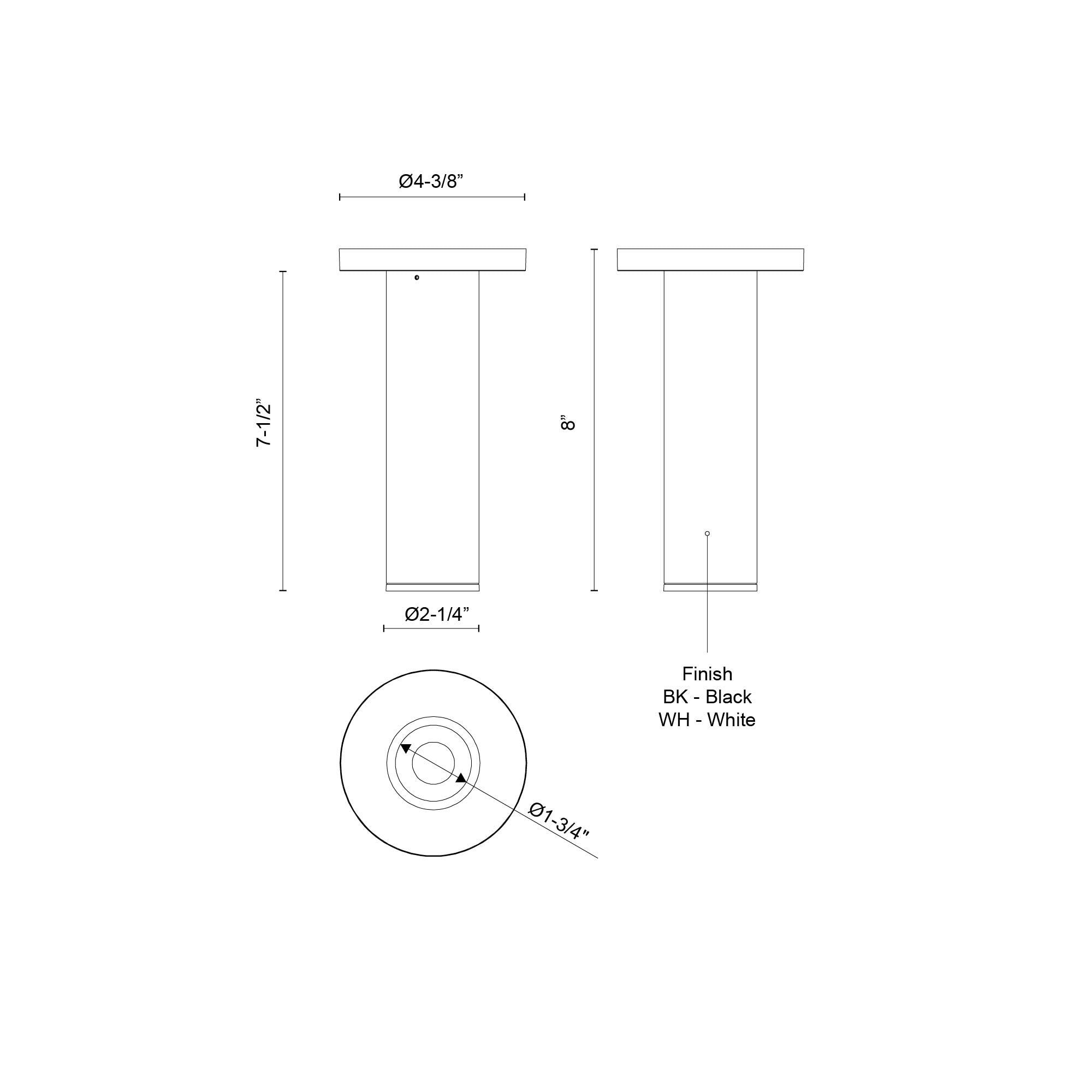 Lorna 8-in (2-in Dia.) Aluminum Flush Mount