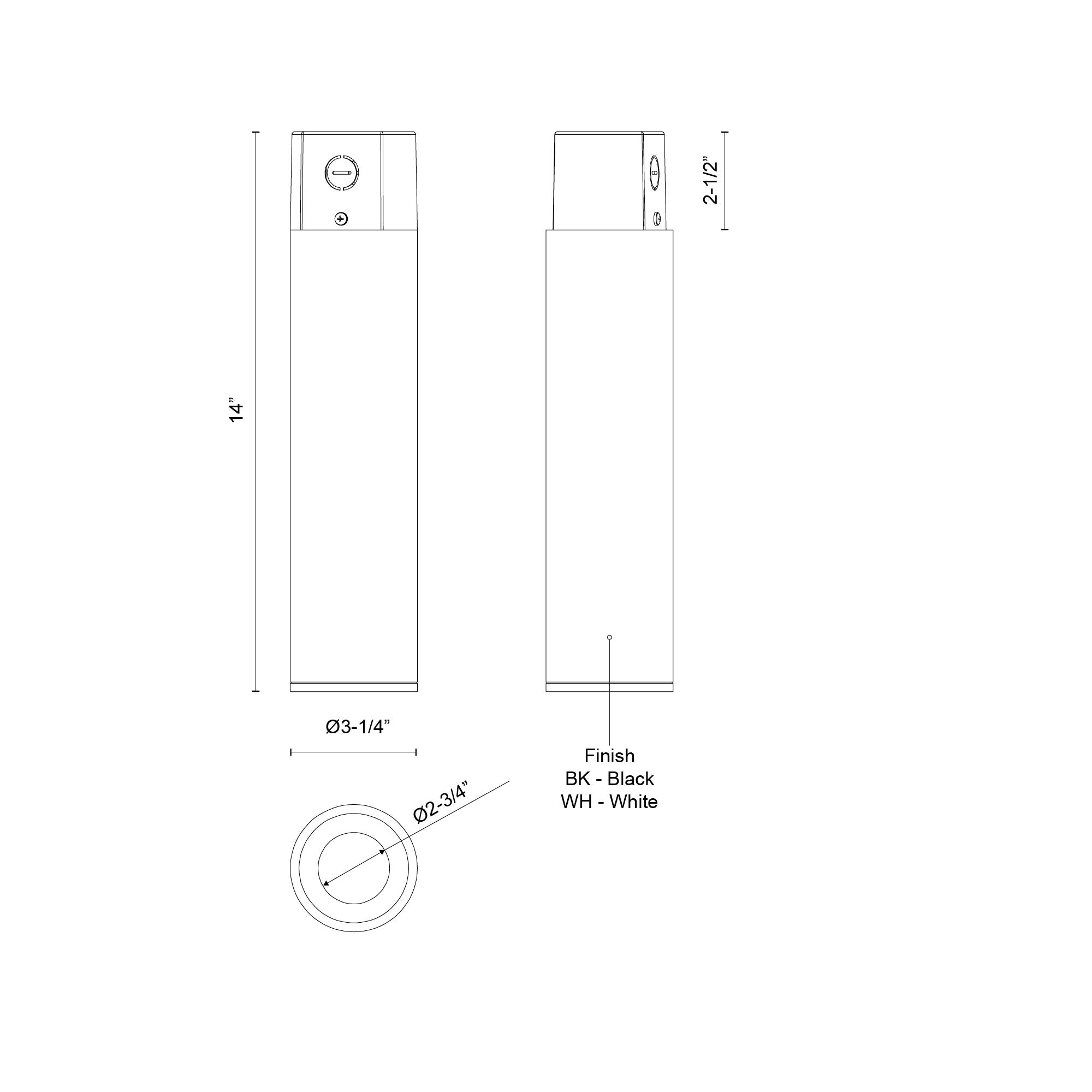 Lorna 14-in (3-in Dia.) Aluminum Flush Mount