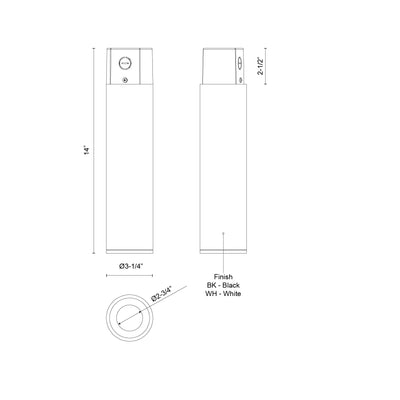 Lorna 14-in (3-in Dia.) Aluminum Flush Mount