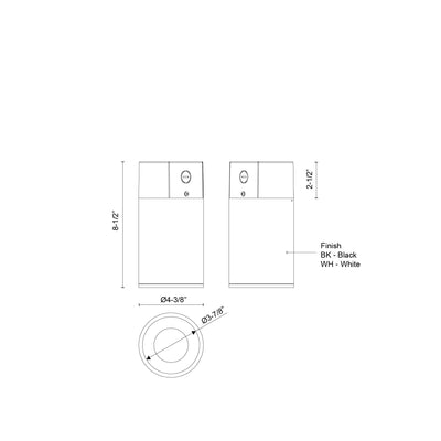 Lorna 8-in (4-in Dia.) Aluminum LED Flush Mount