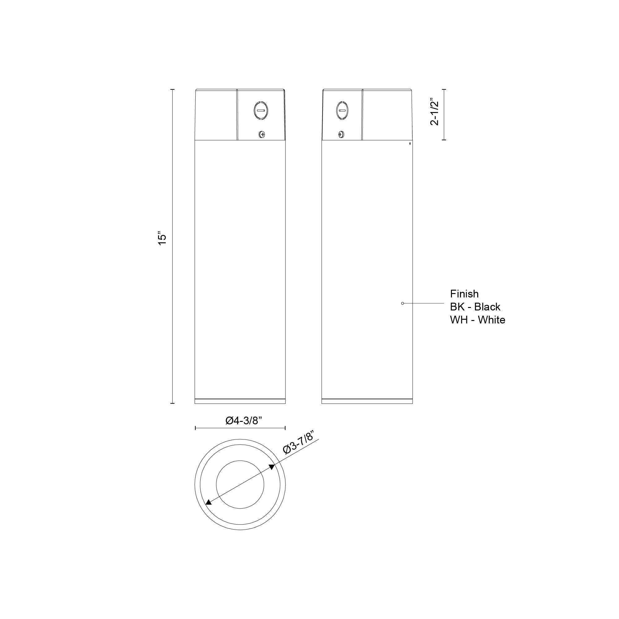 Lorna 15-in (4-in Dia.) Aluminum Flush Mount