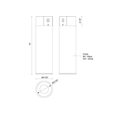 Lorna 15-in (4-in Dia.) Aluminum Flush Mount