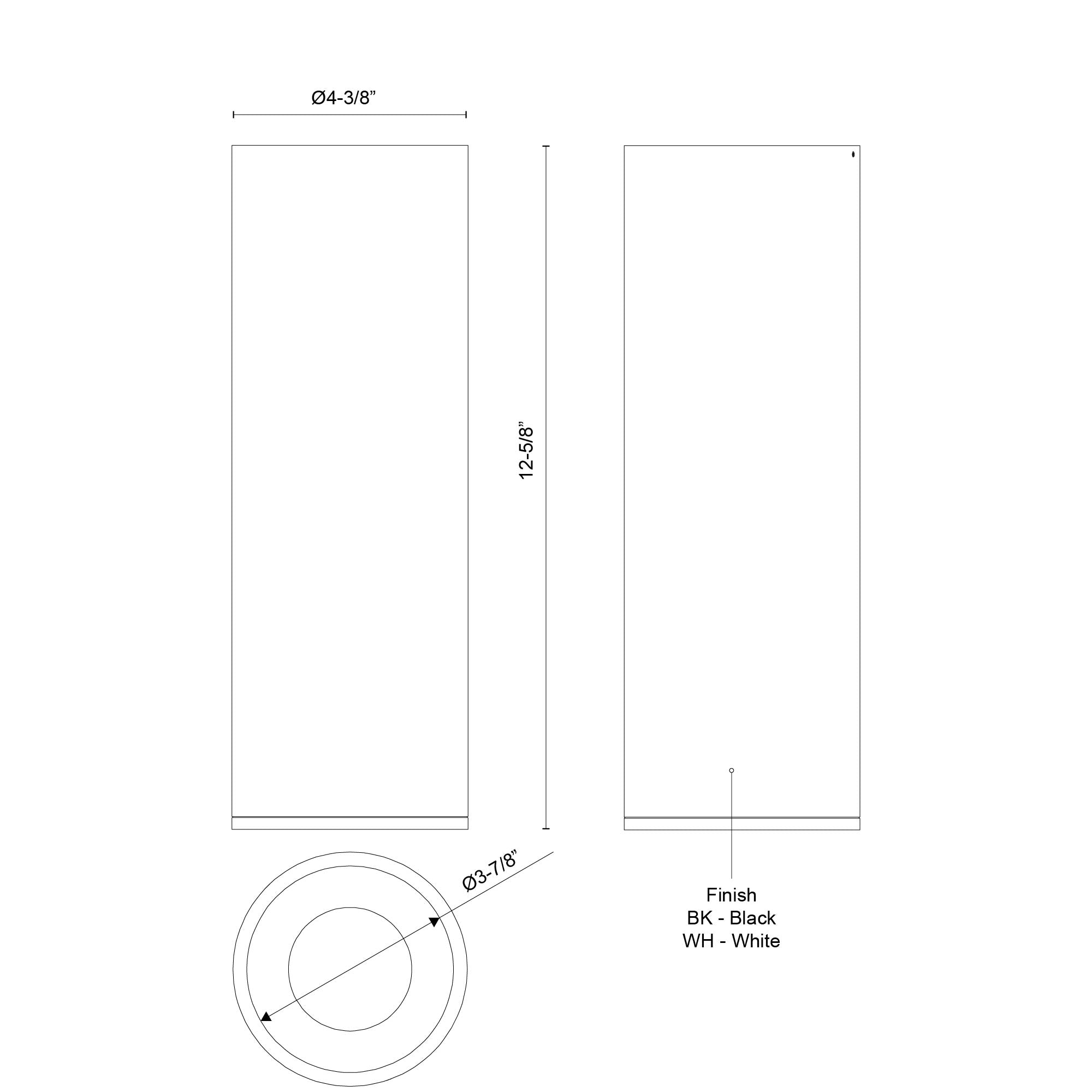 Lorna 12-in (4-in Dia.) Aluminum Flush Mount