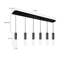Lena 41-in Steel Multi Pendant