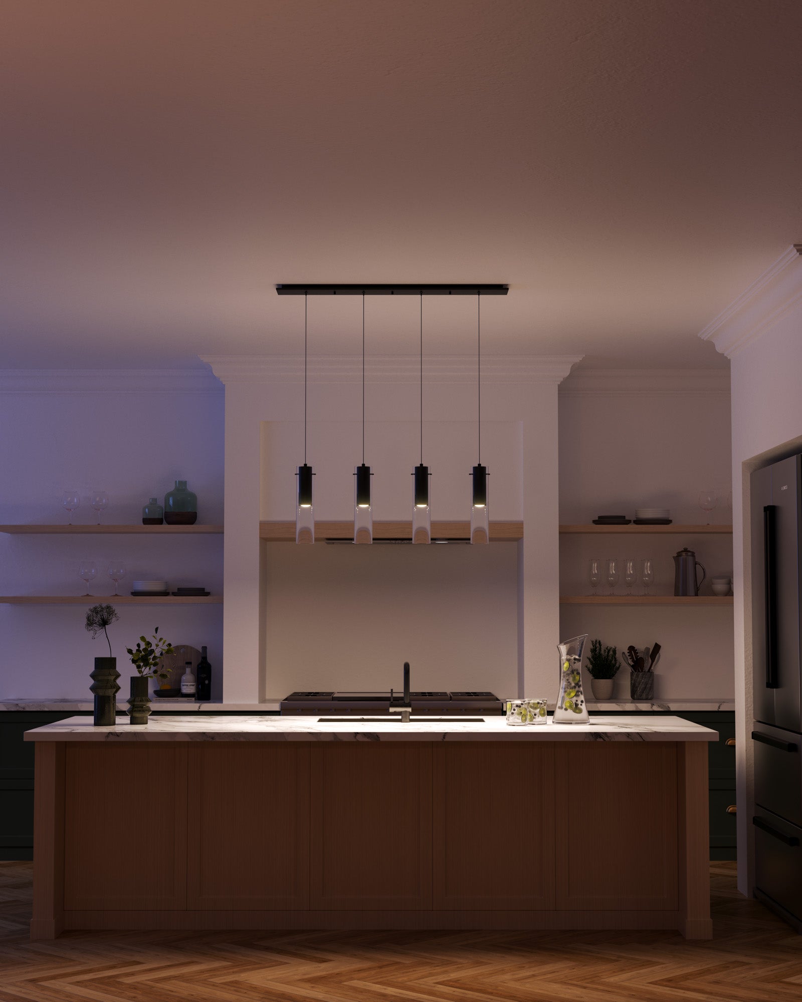 Lena 25-in Steel Multi Pendant