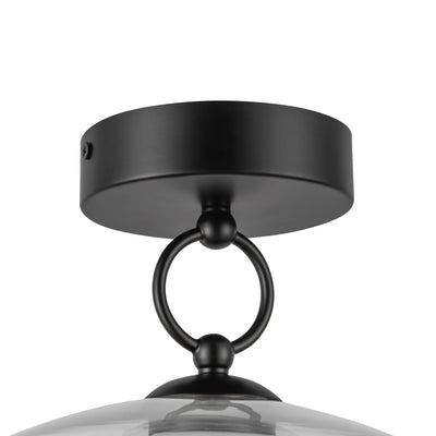 Leota 8-in Steel Semi-Flush Mount