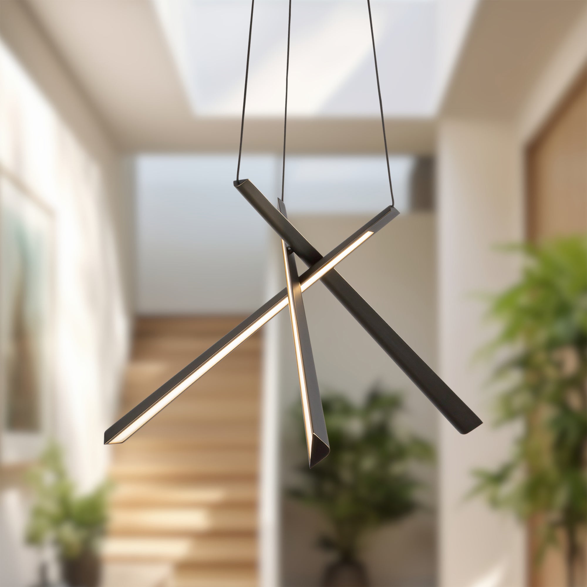 Lex 27-in Steel Chandelier