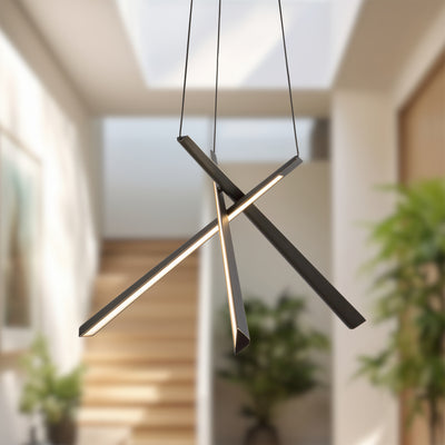 Lex 27-in Steel Chandelier