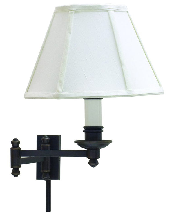 10-inch Library Light Oil Rubbed Bronze Plug-In Wall Swing Lamp