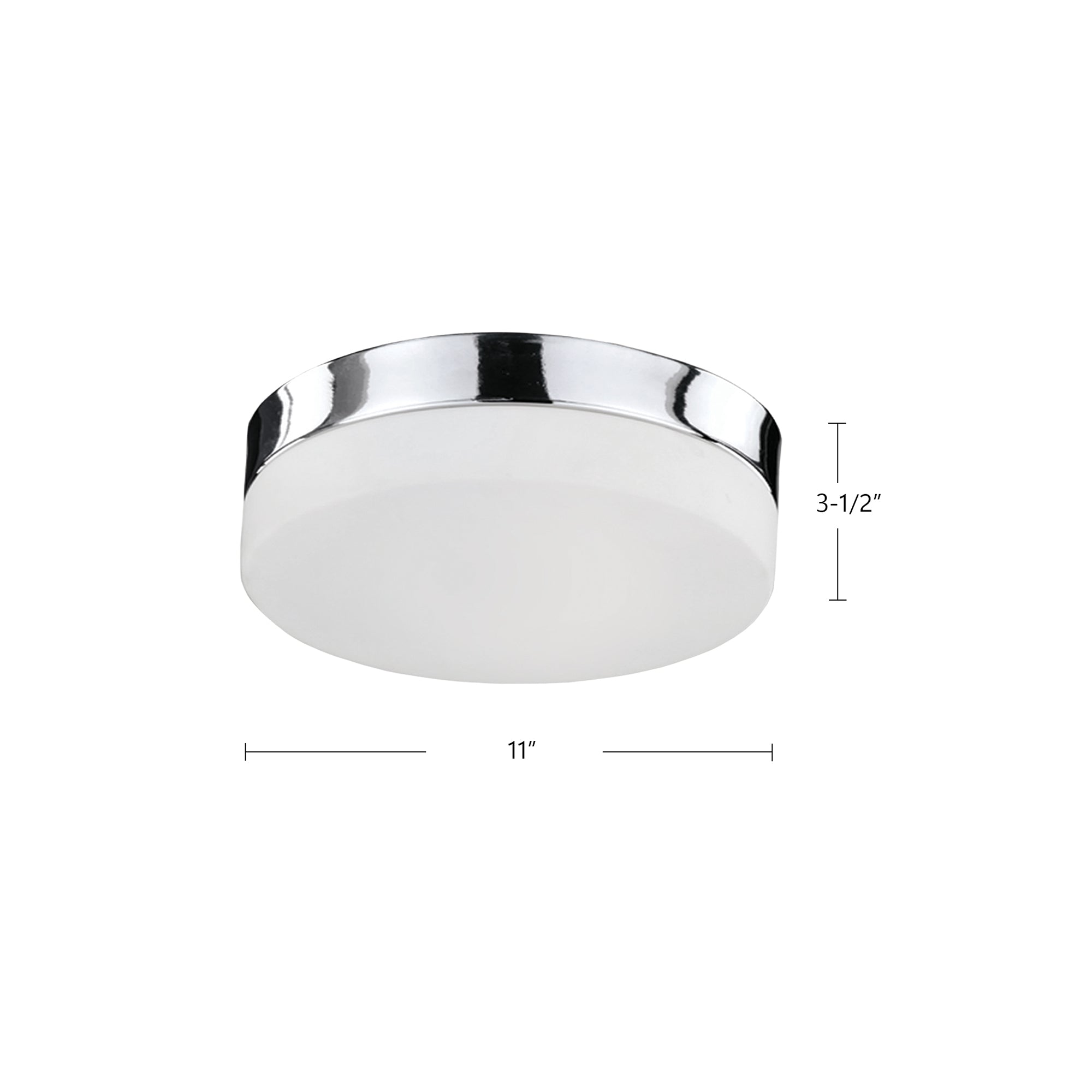Lomita 11-in Steel Flush Mount