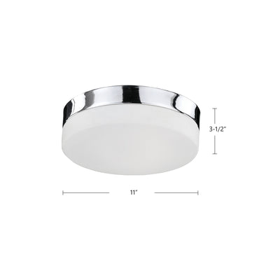 Lomita 11-in Steel Flush Mount