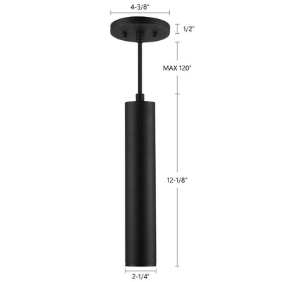 Lorna 12-in (2-in Dia.) Aluminum Pendant