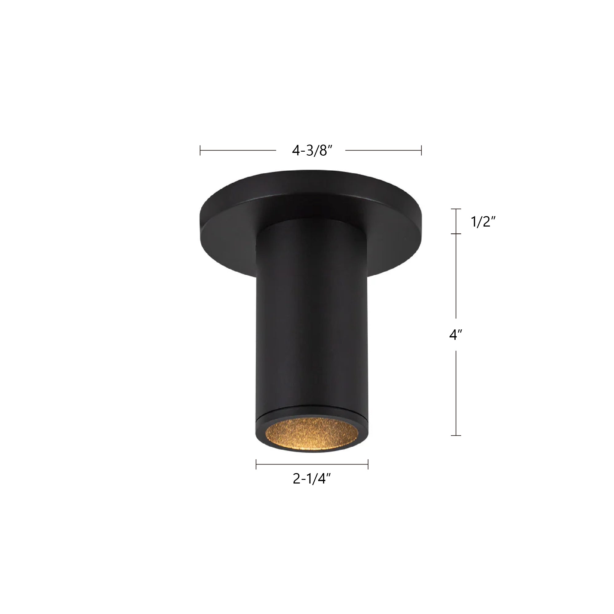 Lorna 4-in (2-in Dia.) Aluminum Flush Mount