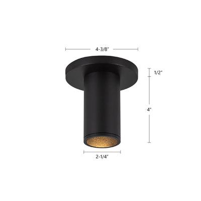 Lorna 4-in (2-in Dia.) Aluminum Flush Mount