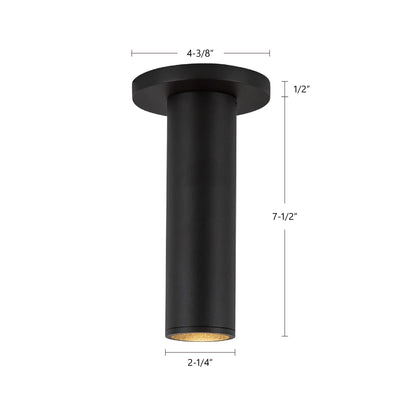 Lorna 8-in (2-in Dia.) Aluminum Flush Mount