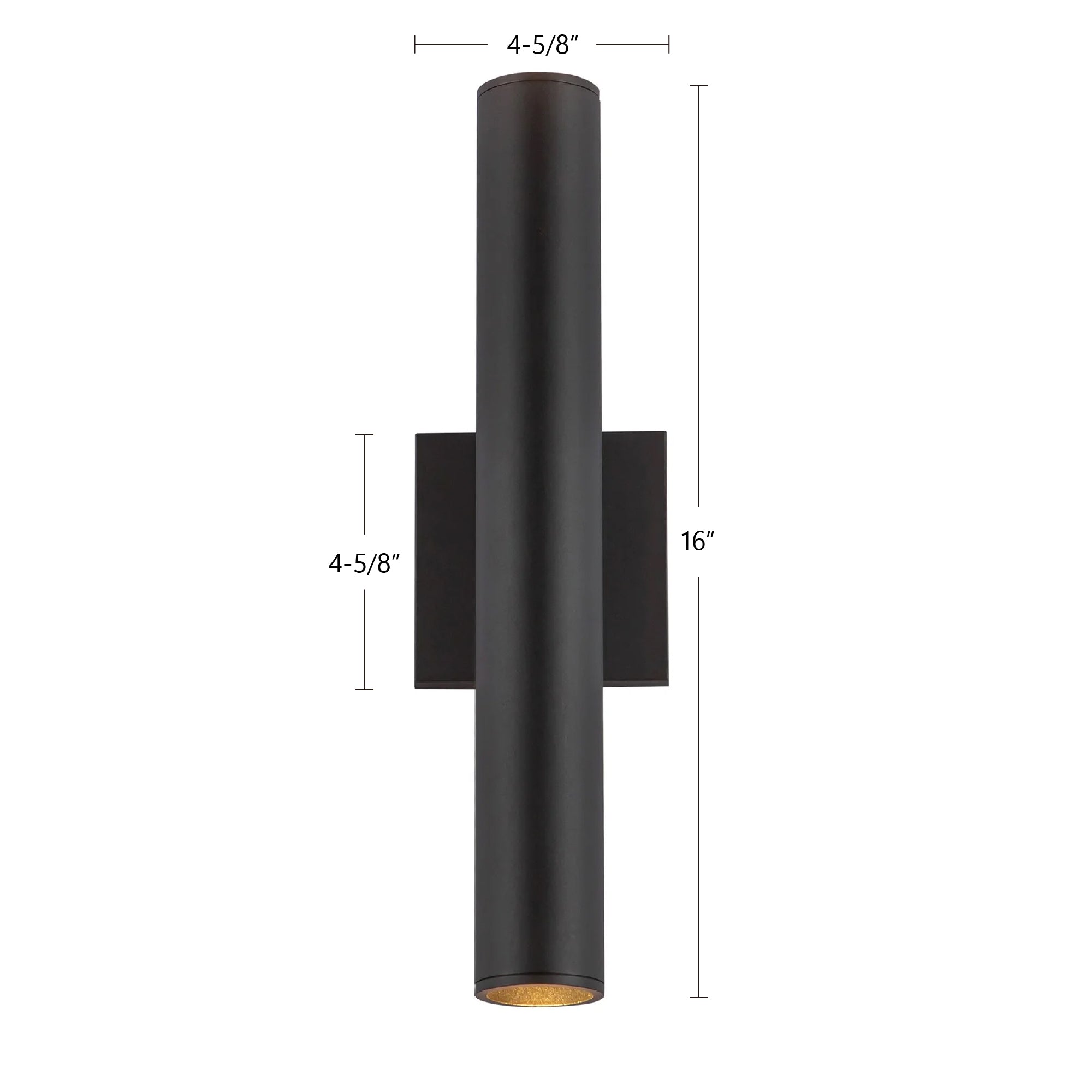 Lorna 16-in (2-in Dia.) Aluminum Up & Down Wall Sconce