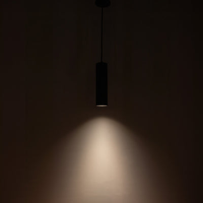Lorna 12-in Slim Cylinder Damp-Rated LED Pendant (3-in Dia.)