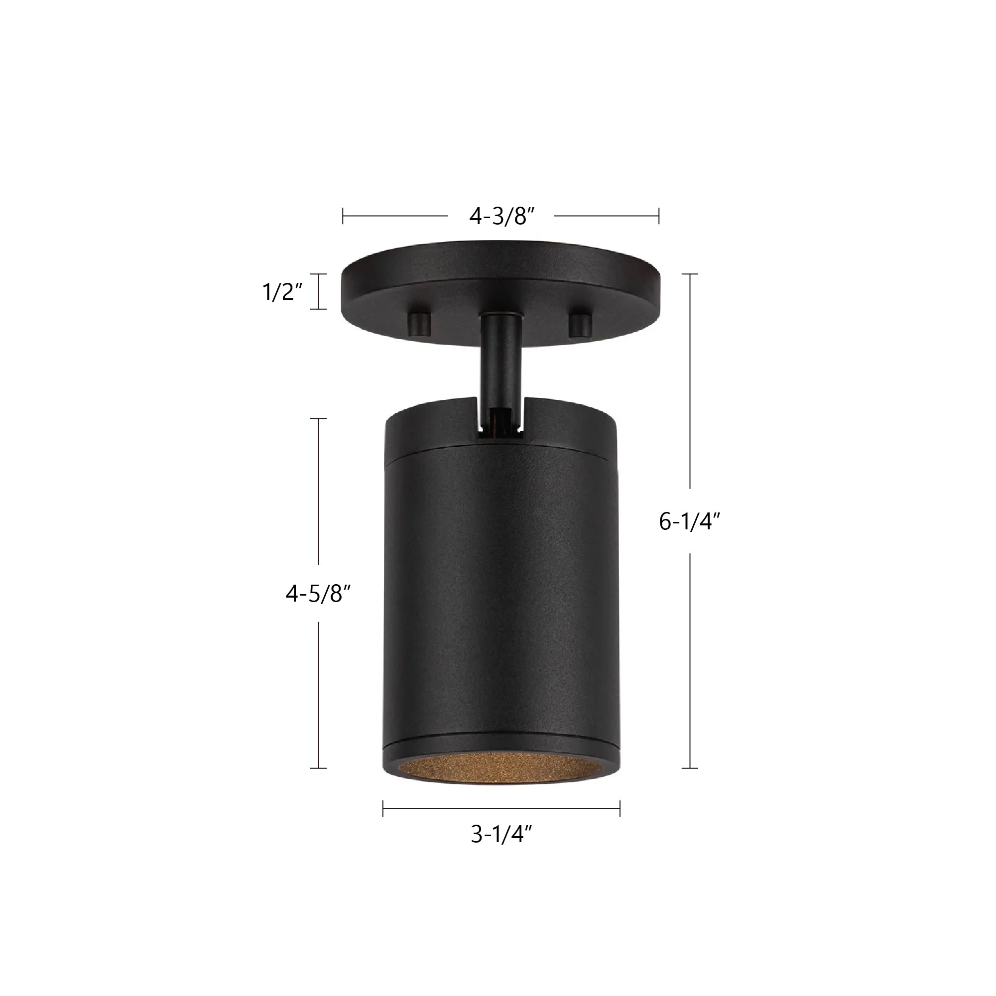 Lorna 6-in Aluminum Adjustable Ceiling Mount