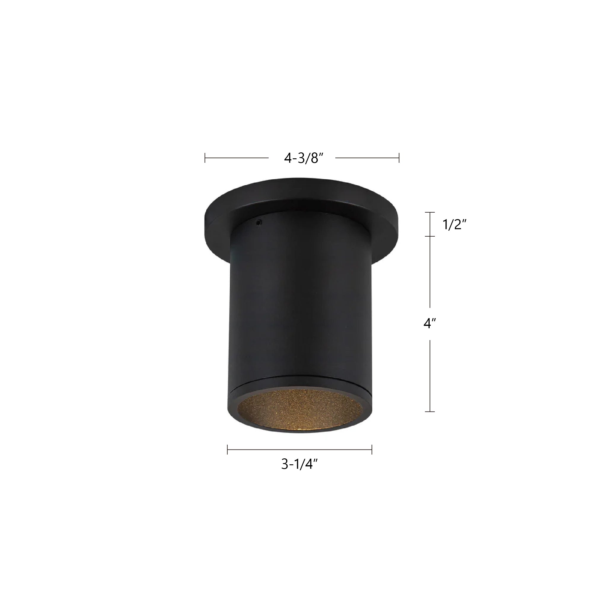 Lorna 4-in (3-in Dia.) Aluminum Flush Mount