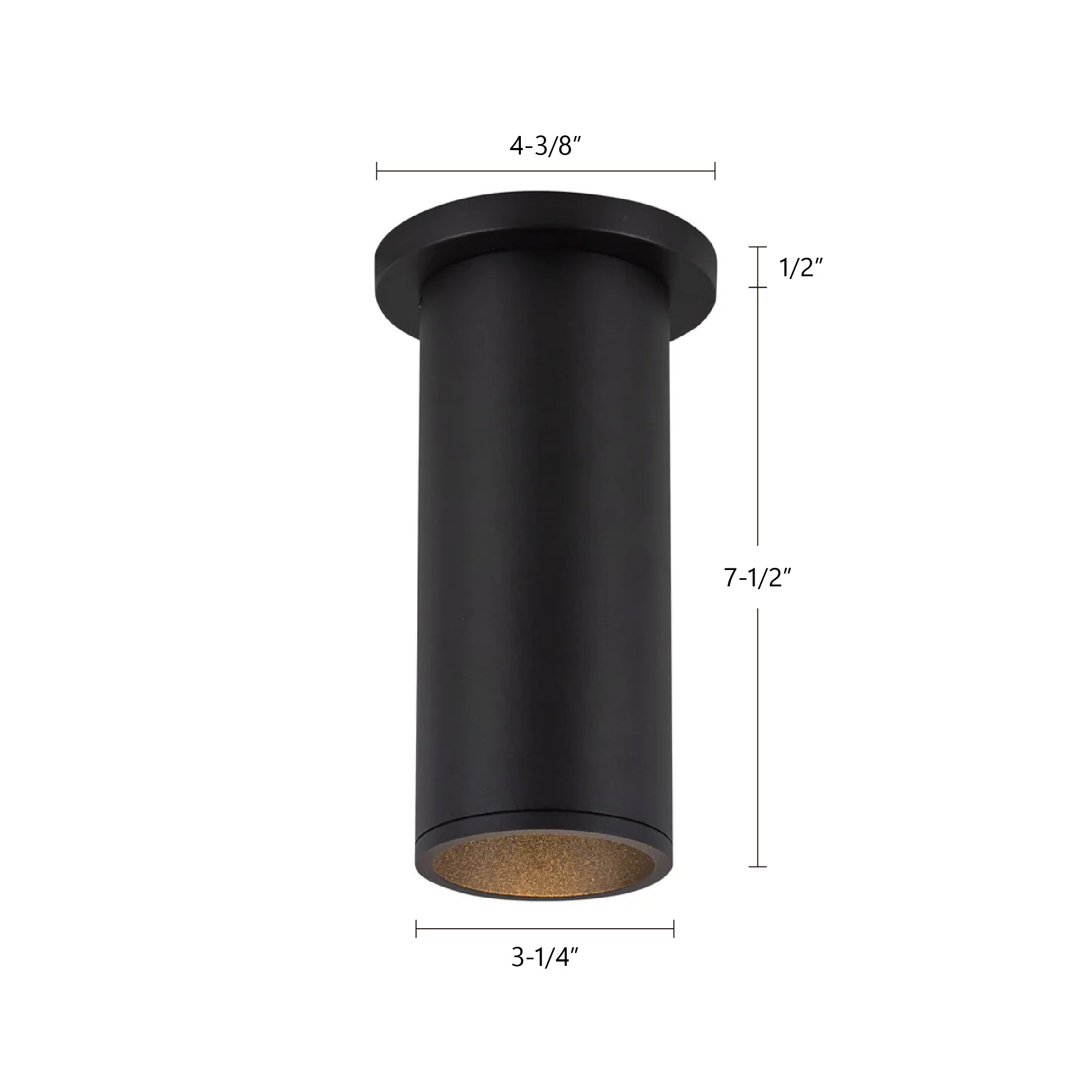 Lorna 8-in (3-in Dia.) Aluminum Flush Mount